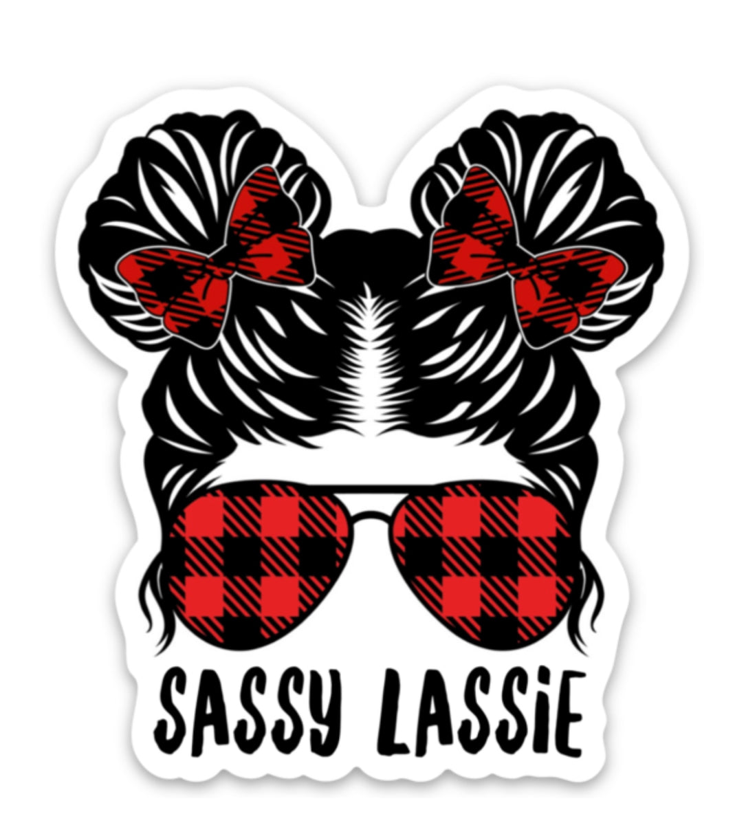 NEW COLORS! Sassy Lassie Messy Bun 18oz Frosted Beer Can Glass with Ba –  Thistle & Stitch