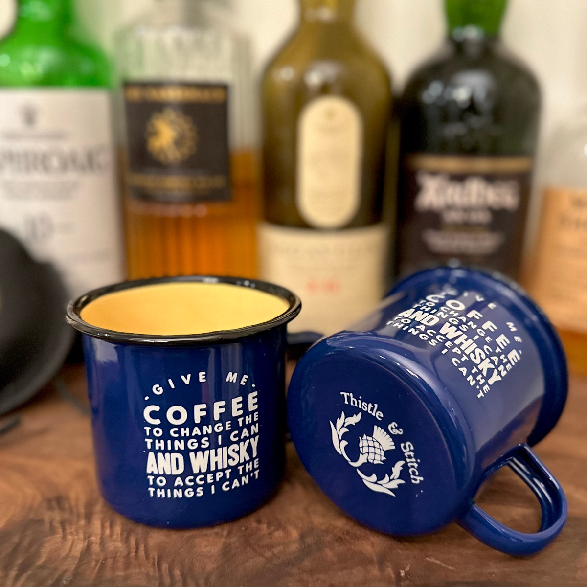 Probably Whisky 11oz Enamel Coffee Camp Mug – Thistle & Stitch