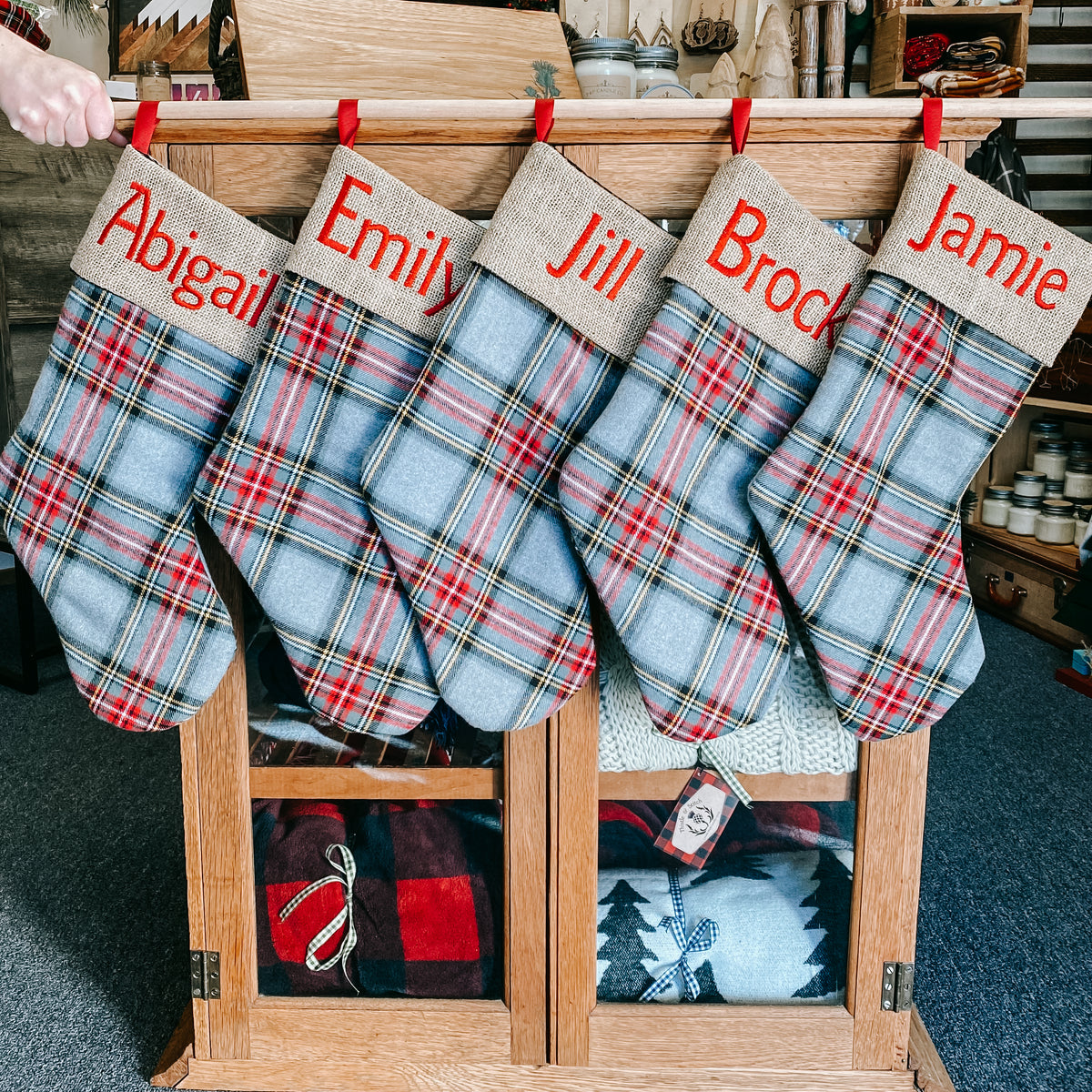 Festive Plaid Christmas Stocking … curated on LTK