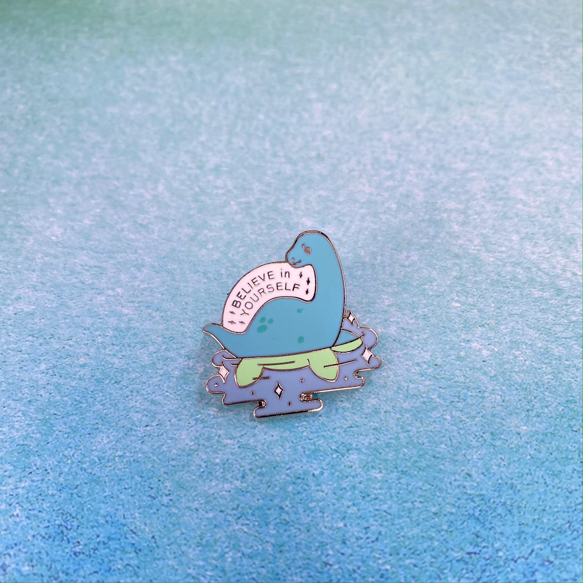 Nessie the Loch Ness Monster Small Enamel Coated Metal Pins