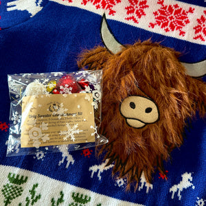 Hairy Highland Coo Ugly Christmas Sweater