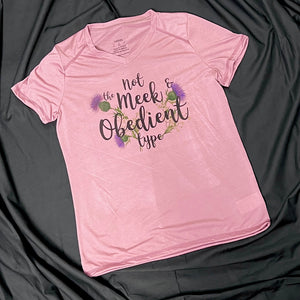 Not the Meek & Obedient Type Women's V-Neck Shirt