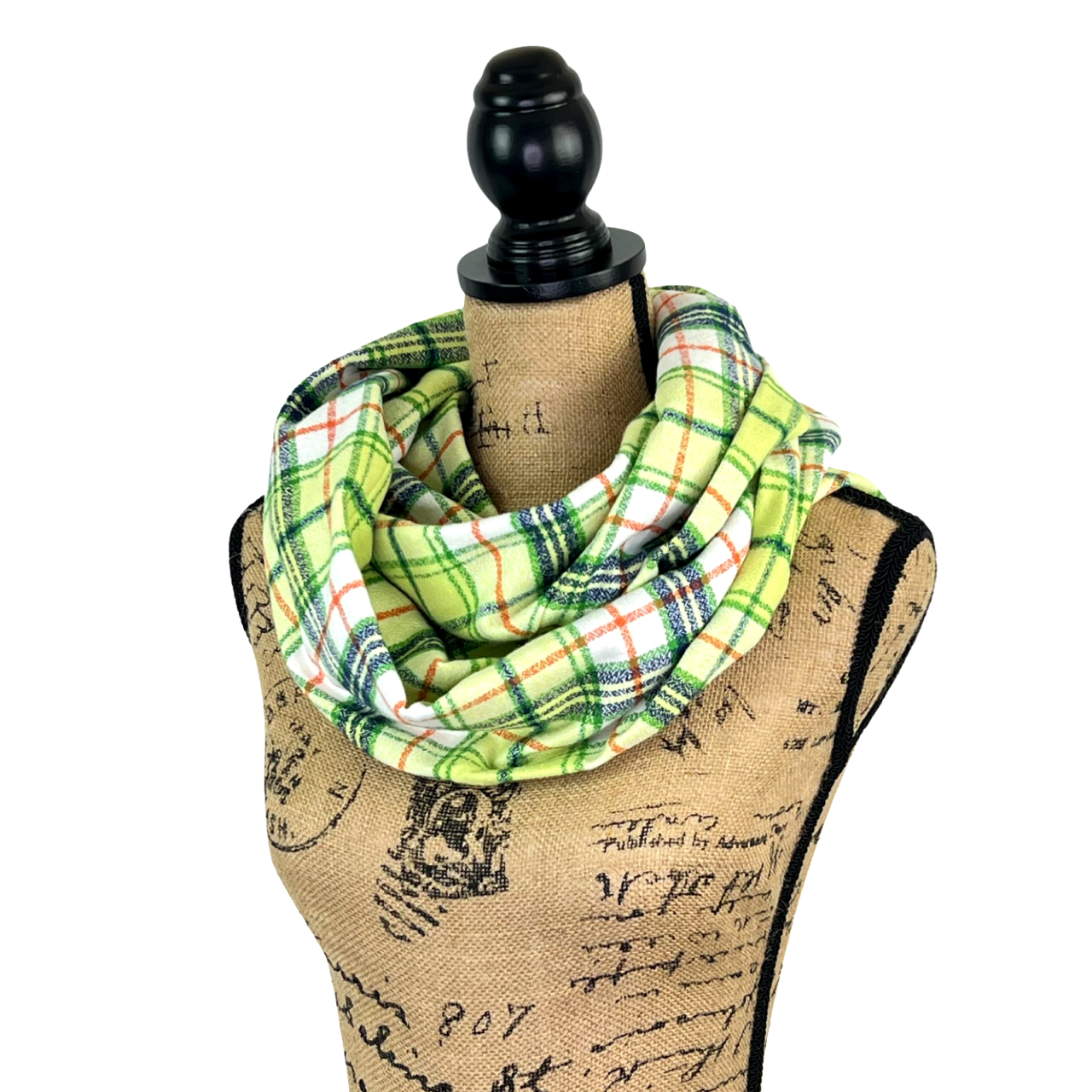 Tajin Dream Chili and Lime Luxe Collection Plaid Infinity and Blanket Scarves