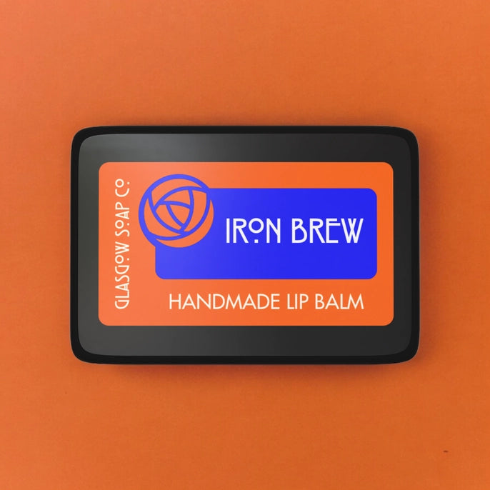 Handmade Lip Balm by Glasgow Soap Company in Iron Brew and Whisky Flavors