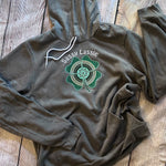 Sassy Lassie Shamrock Embroidered Soft Fleece Unisex Sweatshirt Hoodie