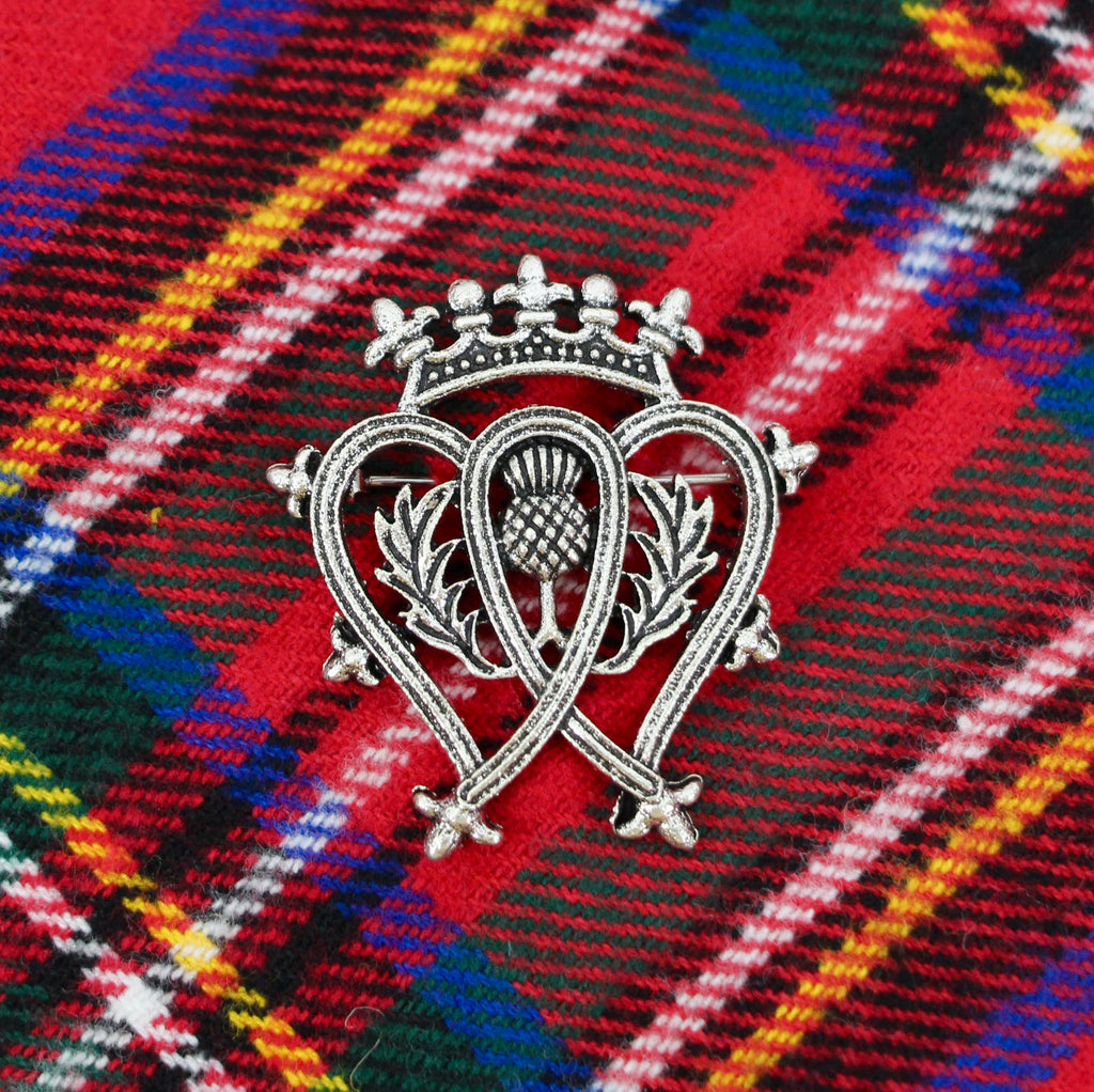 Bagpipes Chrome Plated Metal Fly Plaid Brooch Kilt Pin – Thistle & Stitch