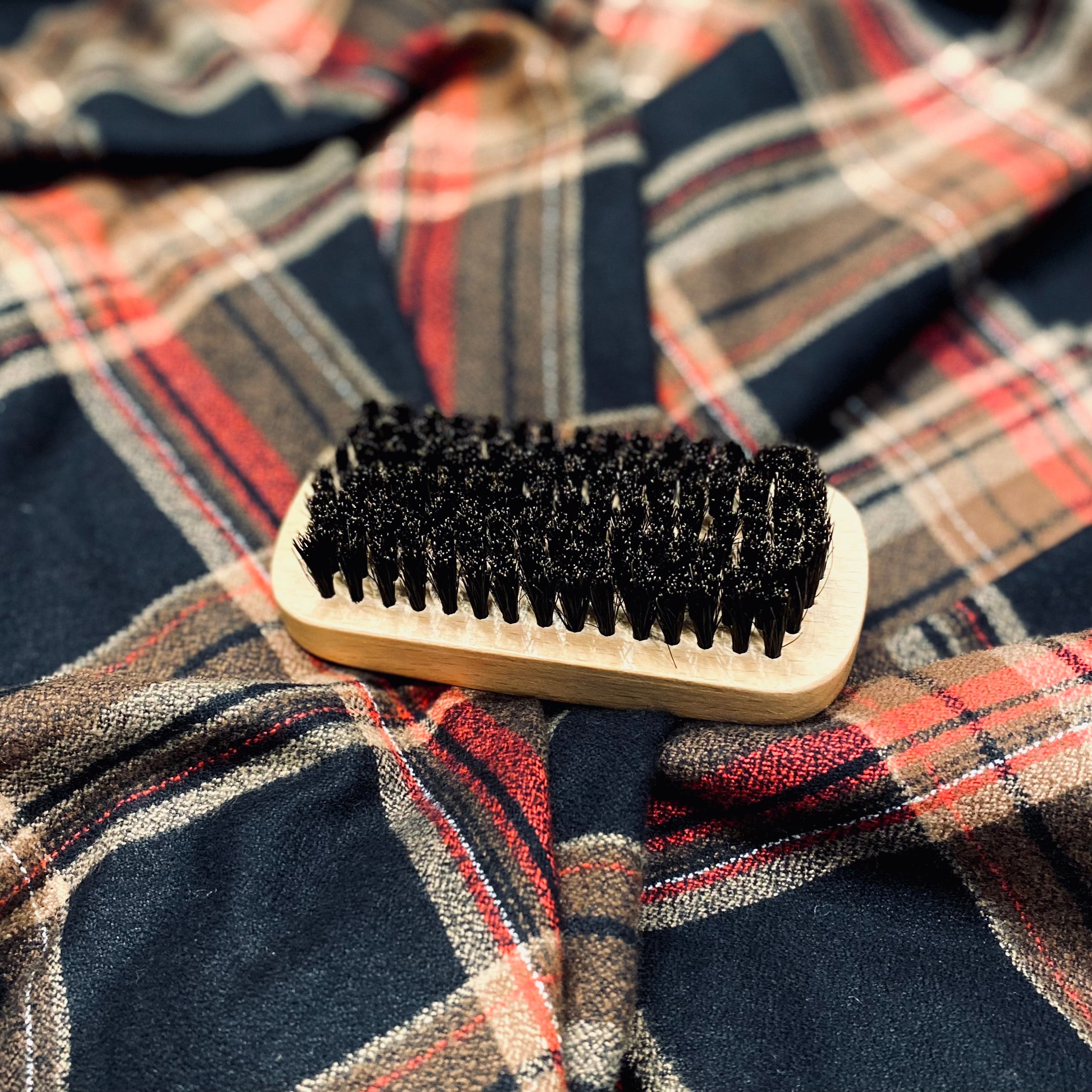 Laser Engraved Men's Boar's Hair Beechwood Brush