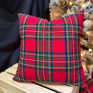 Royal Stewart & Grey Stewart Tartan Christmas Cotton Flannel Envelope Pillowcase