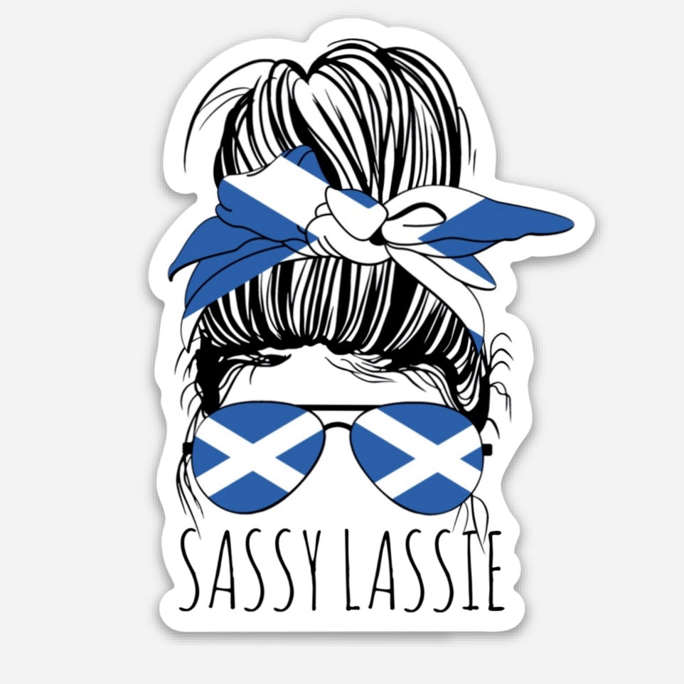 Sassy Lassie Messy Bun 18oz Frosted Beer Can Glass with Bamboo Lid and –  Thistle & Stitch